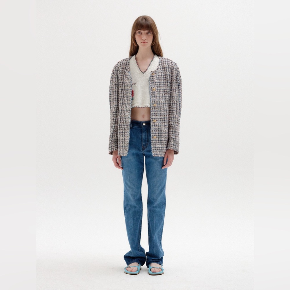 EENK Multi Tweed Button-Front Jacket - Picture 2 of 9